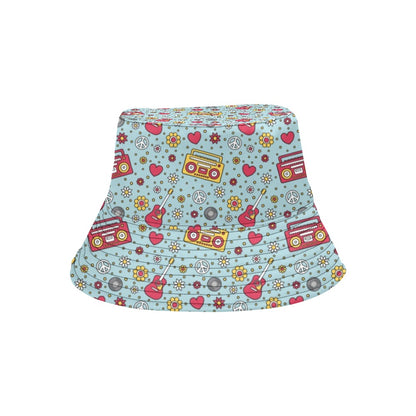 Hippie Print Design LKS307 Unisex Bucket Hat