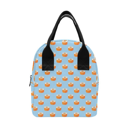 Salmon Sushi Print Design LKS307 Insulated Lunch Bag