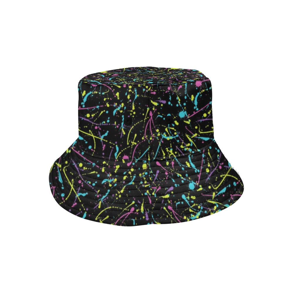 Splatter Multicolor Print Design LKS302 Unisex Bucket Hat