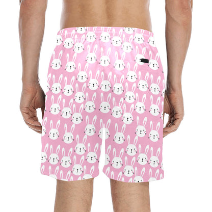 Rabbit Print Design LKS401 Men's Swim Trunks Beach Shorts