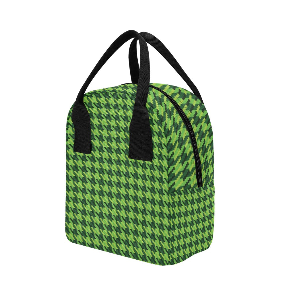 St Patricks Day Houndstooth Pattern Print LKS301 Insulated Lunch Bag