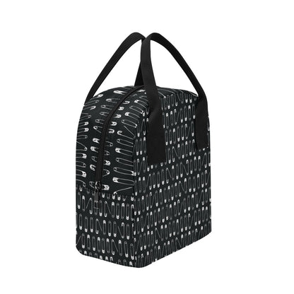 Safety Pin Print Design LKS302 Insulated Lunch Bag