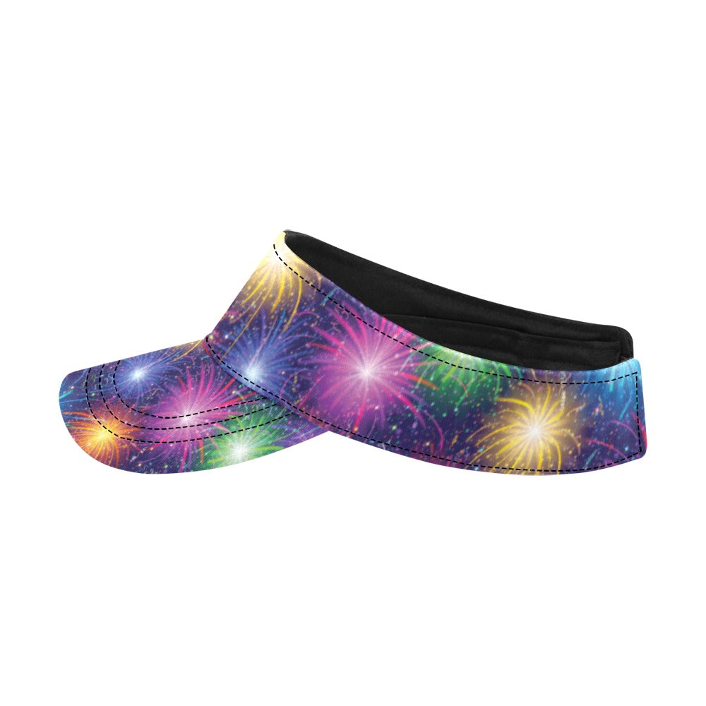 Firework Colorful Print Design LKS301 Unisex Sun Visor