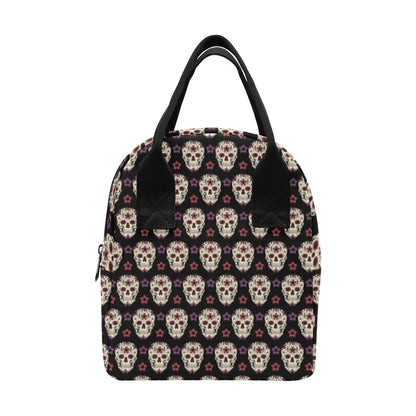 Sugar Skull Print Design LKS304 Insulated Lunch Bag