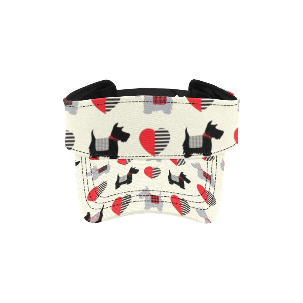 Scottish Terriers Print Design LKS3010 Unisex Sun Visor