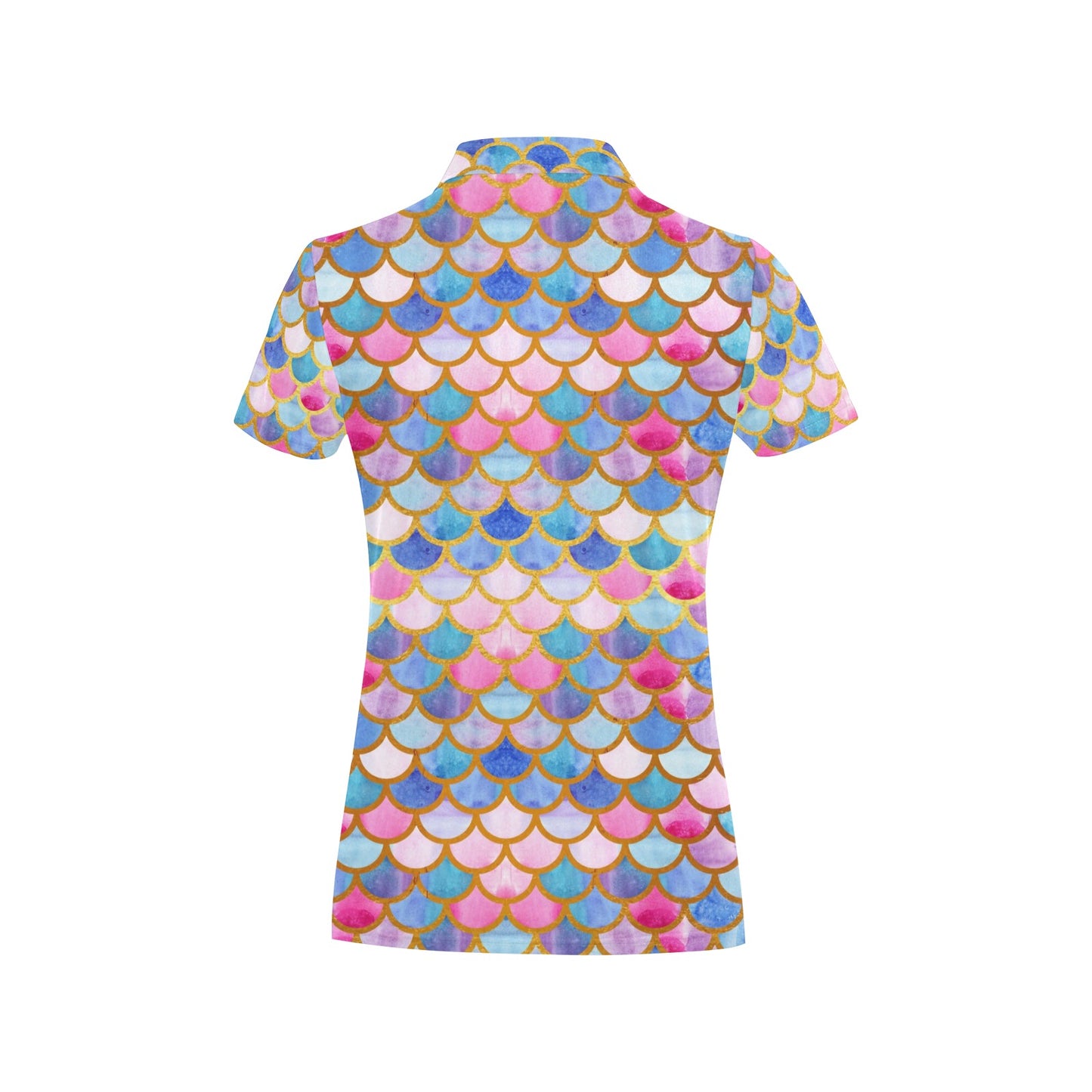Scales Print Design LKS401 Women's Polo Shirt