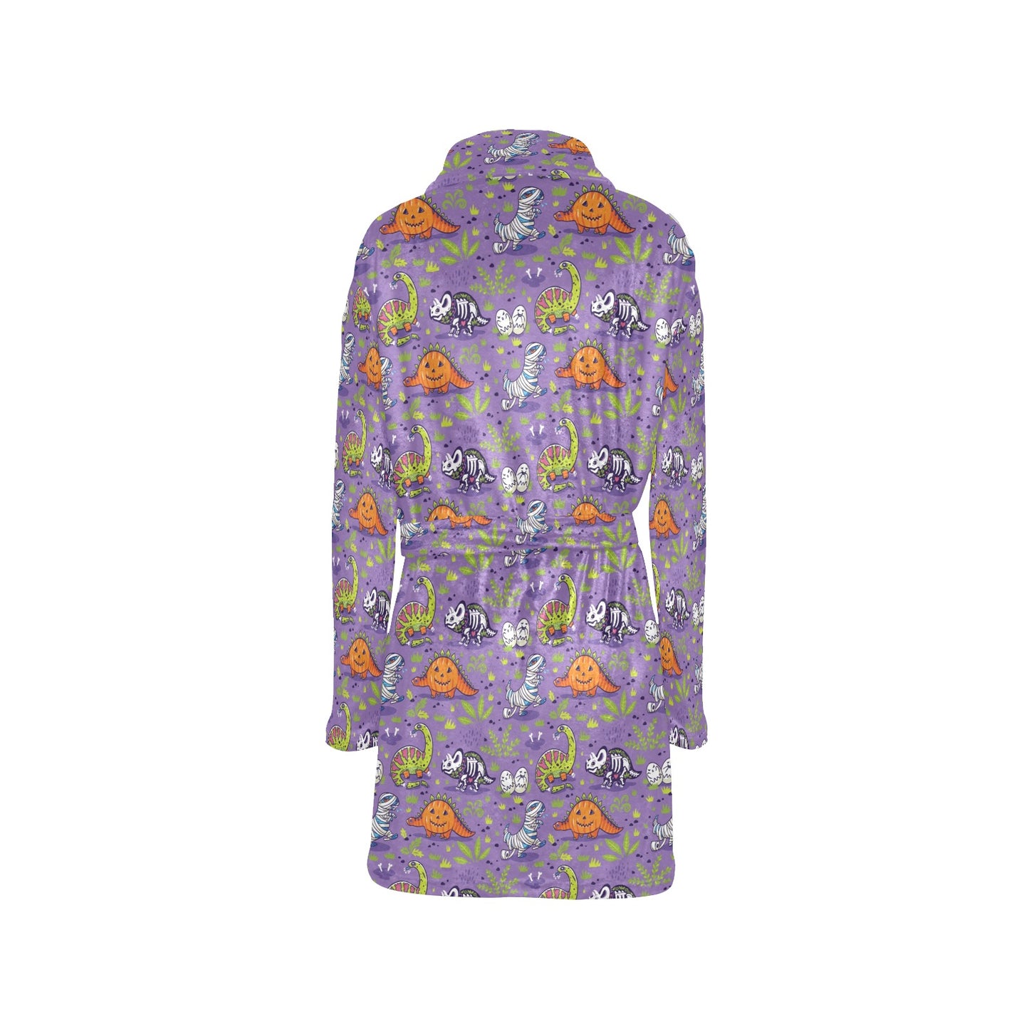 Zombie Dinosaur Print Design LKS302 Women's Fleece Robe