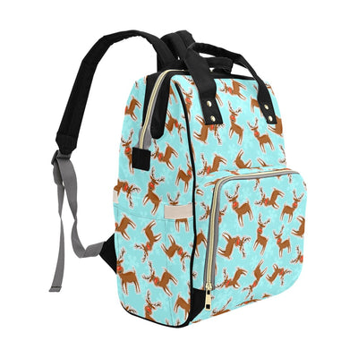 Reindeer Print Design LKS403 Diaper Bag Backpack