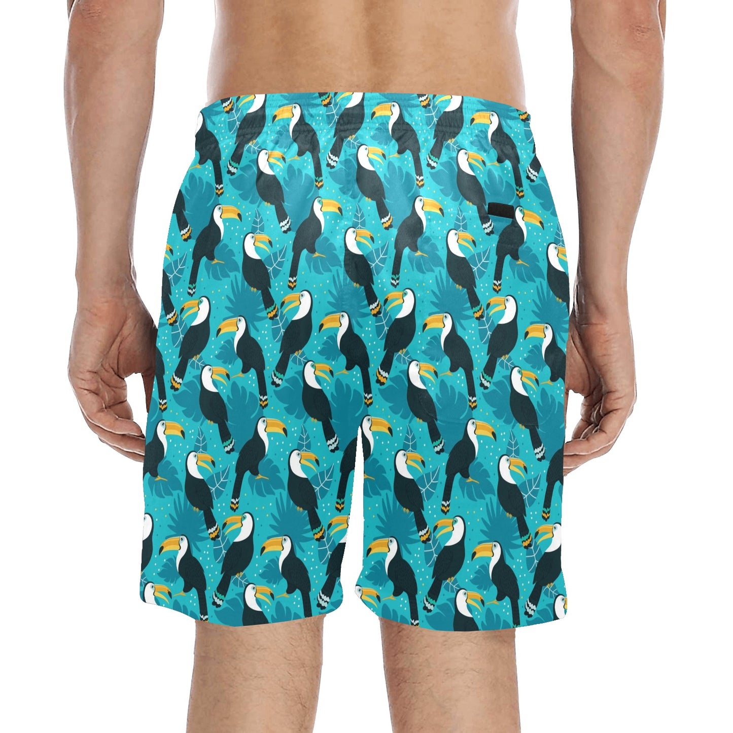 Toucan Parrot Pattern Print Men's Swim Trunks Beach Shorts