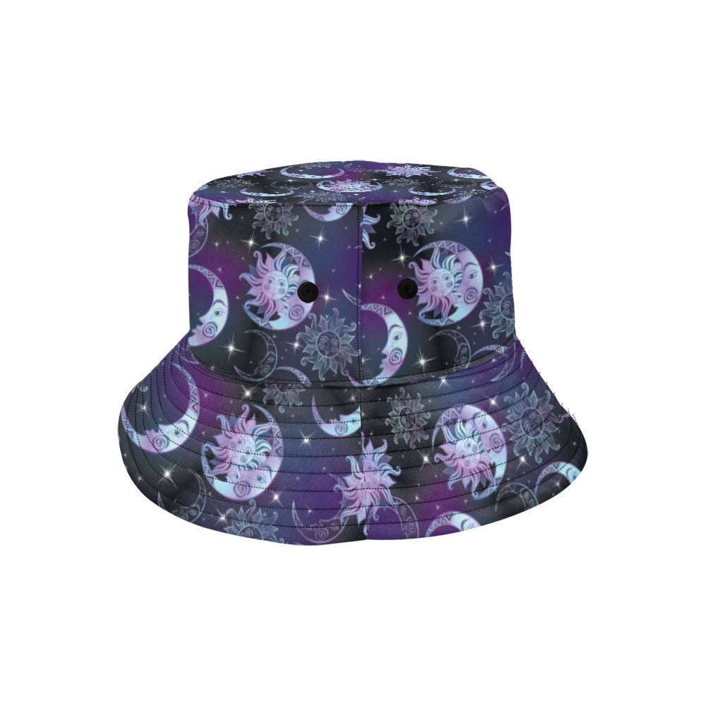 Sun Moon Print Design LKS303 Unisex Bucket Hat