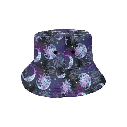 Sun Moon Print Design LKS303 Unisex Bucket Hat