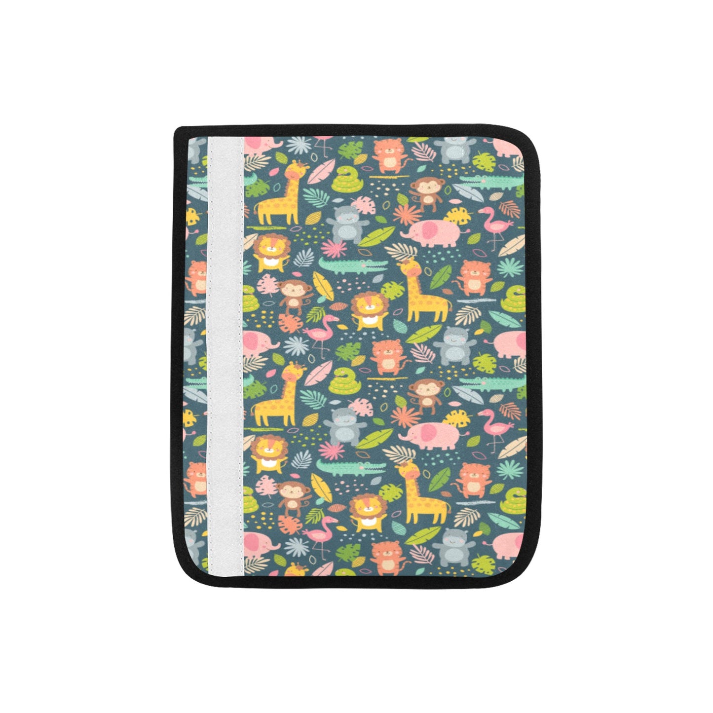 Safari Animal Cartoon Print Design LKS305 Car Seat Belt Cover