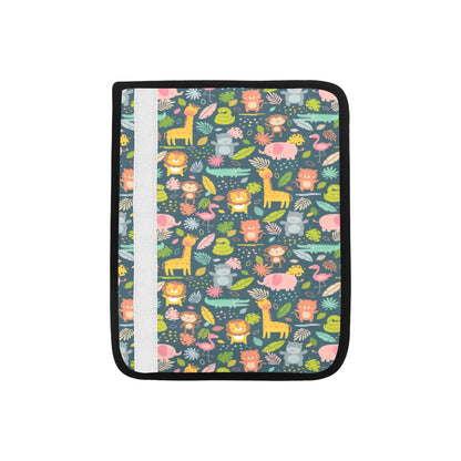 Safari Animal Cartoon Print Design LKS305 Car Seat Belt Cover