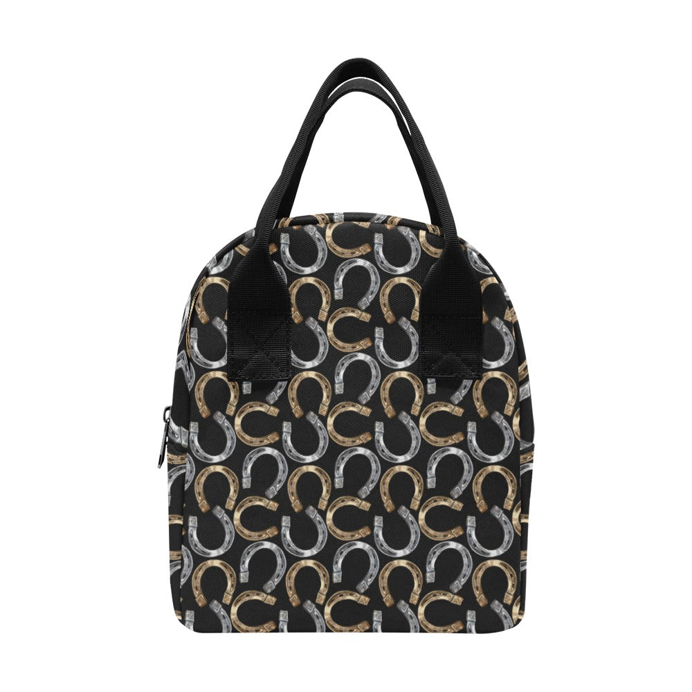 Horseshoe Print Design LKS305 Insulated Lunch Bag