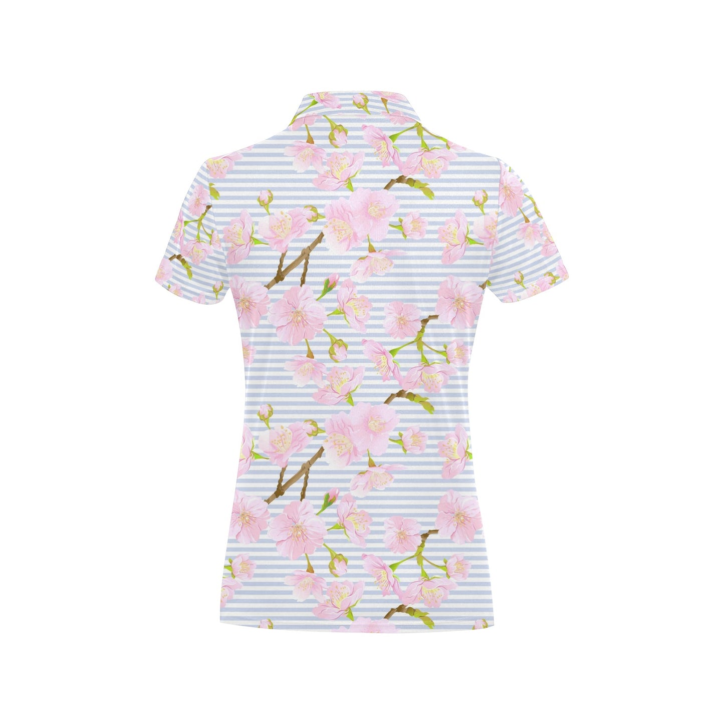 Pink Cherry Blossom Sakura Women's Polo Shirt