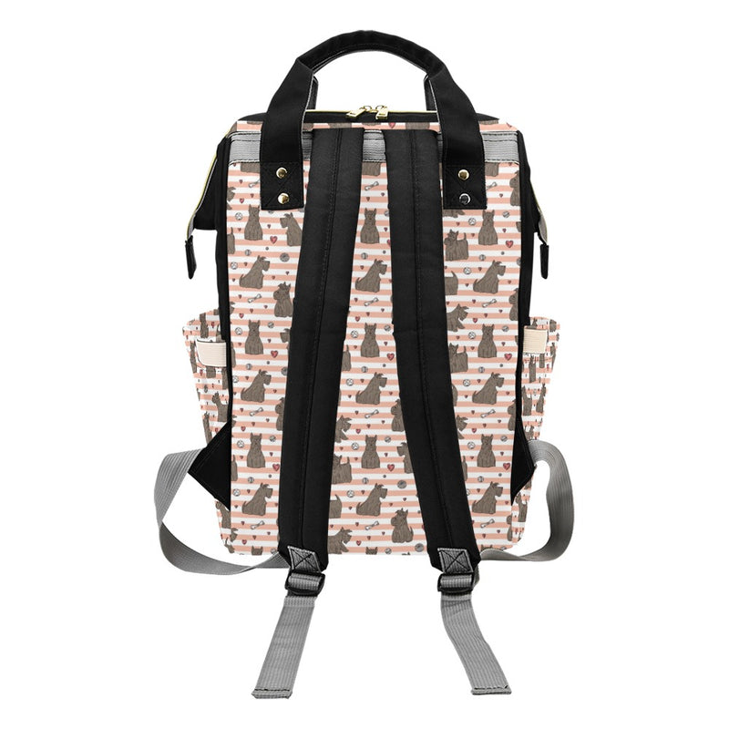 Scottish Terriers Print Design LKS3016 Diaper Bag Backpack