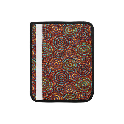 Aboriginal Print Design LKS403 Car Seat Belt Cover