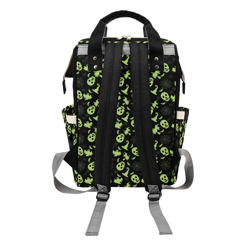 Witch Halloween Print Design LKS306 Diaper Bag Backpack
