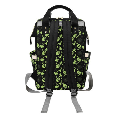 Witch Halloween Print Design LKS306 Diaper Bag Backpack
