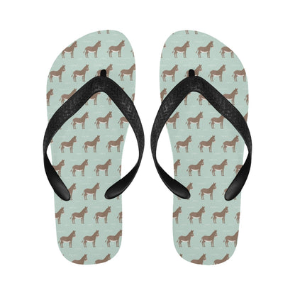 Donkey Print Design LKS402 Flip Flops