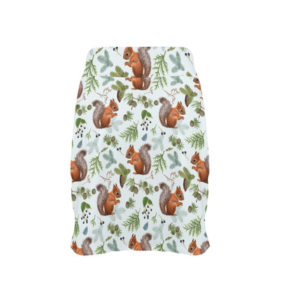 Squirrel Print Design LKS308 17" Golf & Pickleball Skort with Pockets