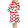 Tomato Print Design LKS307 Women's Fleece Robe