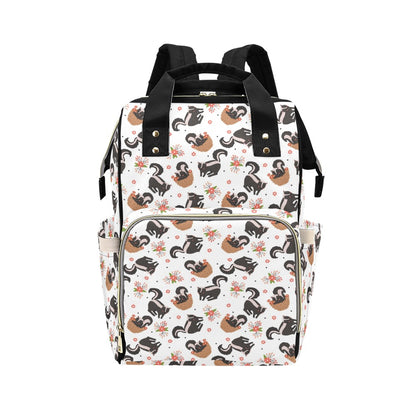 Skunk Print Design LKS304 Diaper Bag Backpack