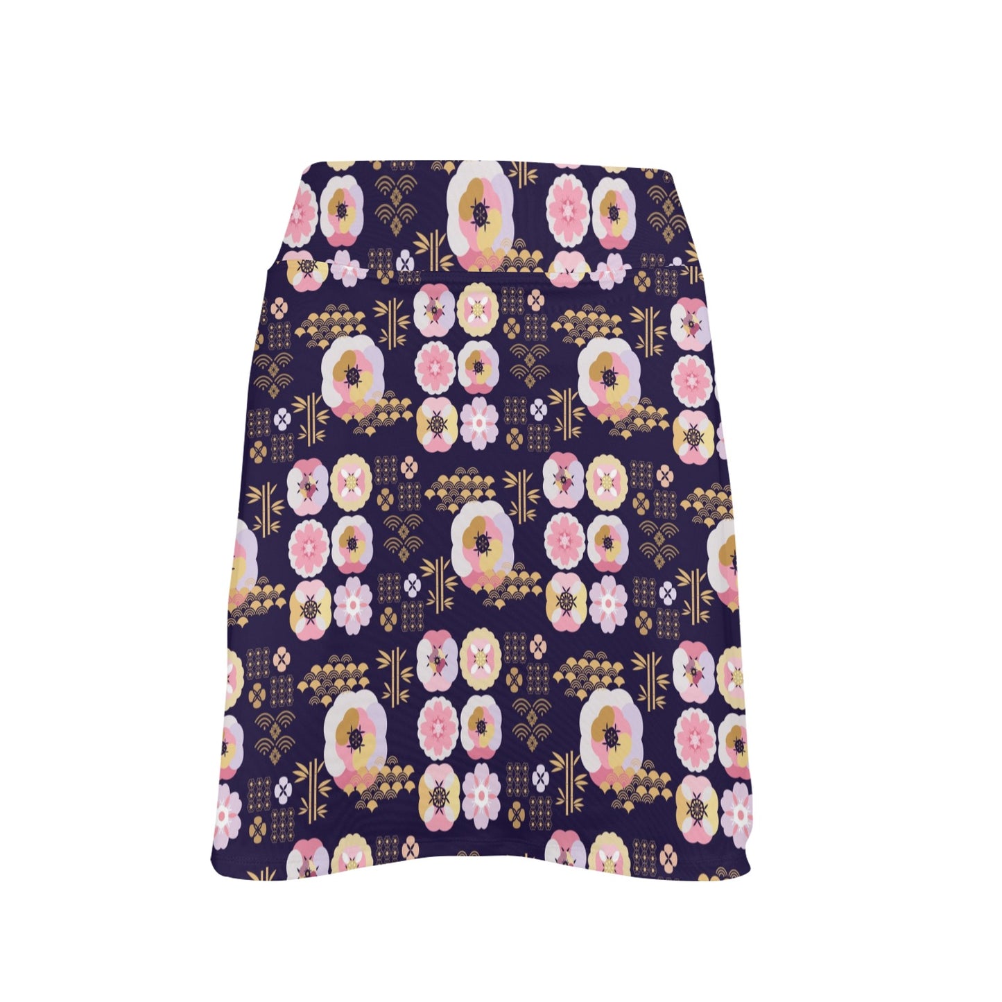 Sakura Japan Style Print Design LKS302 17" Golf & Pickleball Skort with Pockets