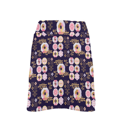 Sakura Japan Style Print Design LKS302 17" Golf & Pickleball Skort with Pockets