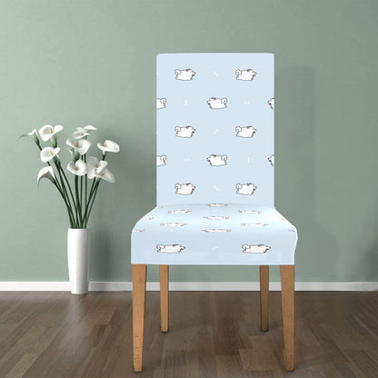 Samoyeds Print Design LKS302 Dining Chair Slipcover
