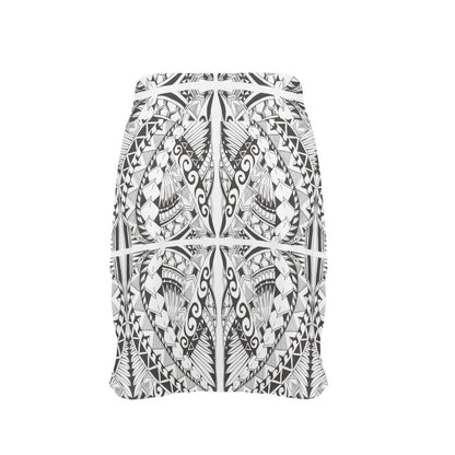Samoan Style Print Design LKS301 17" Golf & Pickleball Skort with Pockets