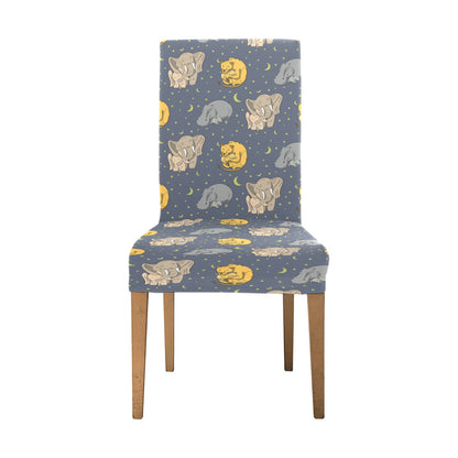 Safari Elephant Lion Print Design LKS303 Dining Chair Slipcover