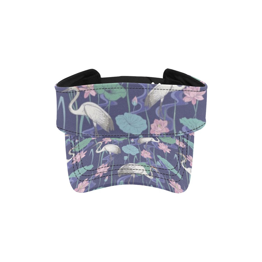 Water Lily Print Design LKS306 Unisex Sun Visor