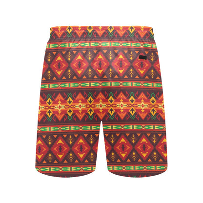 Southwest Pattern Print Design LKS309 Men's Swim Trunks Beach Shorts