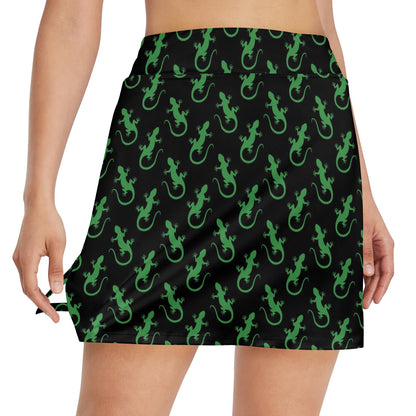 lizard Print Design LKS401 17" Golf & Pickleball Skort with Pockets