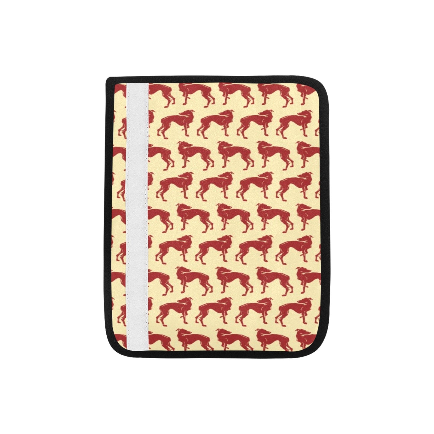 Whippets Print Design LKS301 Car Seat Belt Cover