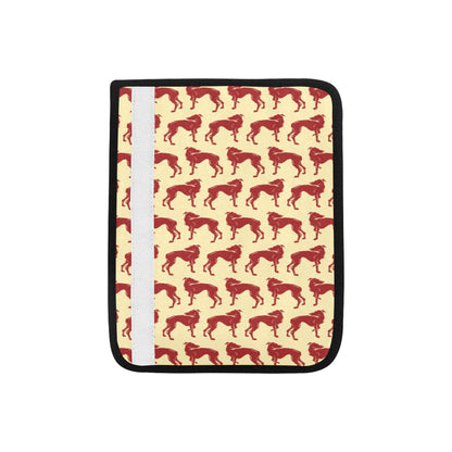 Whippets Print Design LKS301 Car Seat Belt Cover