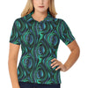 Abalone Pattern Print Design 01 Women's Polo Shirt