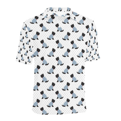 Scottish Terriers Print Design LKS3013 Men Polo Shirt
