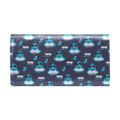 Shark Print Design LKS309 Women's Trifold Wallet