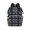 Bandana Skull Black White Print Design LKS306 Diaper Bag Backpack