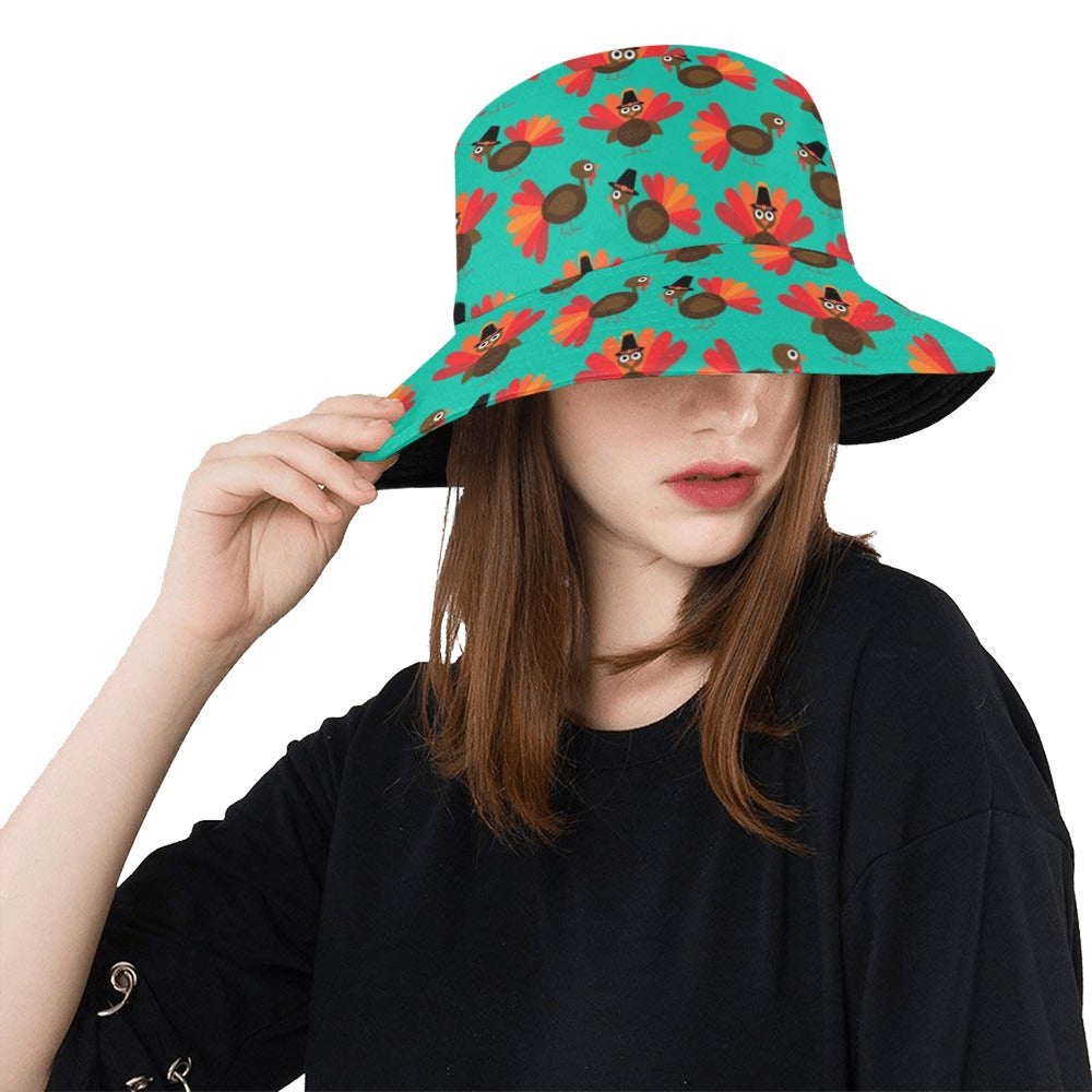 Thanksgiving Print Design LKS307 Unisex Bucket Hat