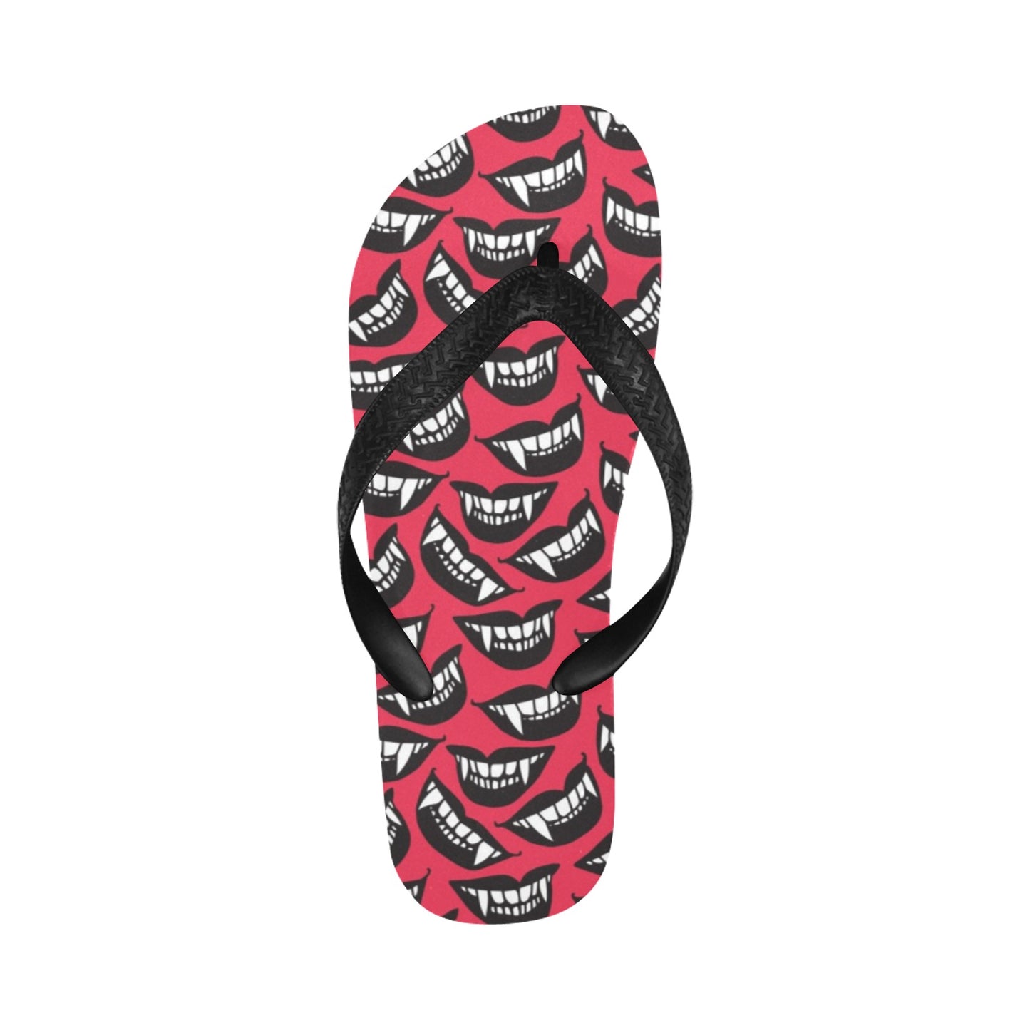 Vampire Lips Print Design LKS305 Flip Flops