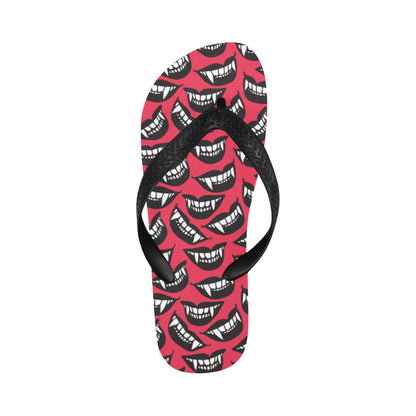 Vampire Lips Print Design LKS305 Flip Flops