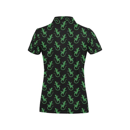 lizard Print Design LKS401 Women's Polo Shirt