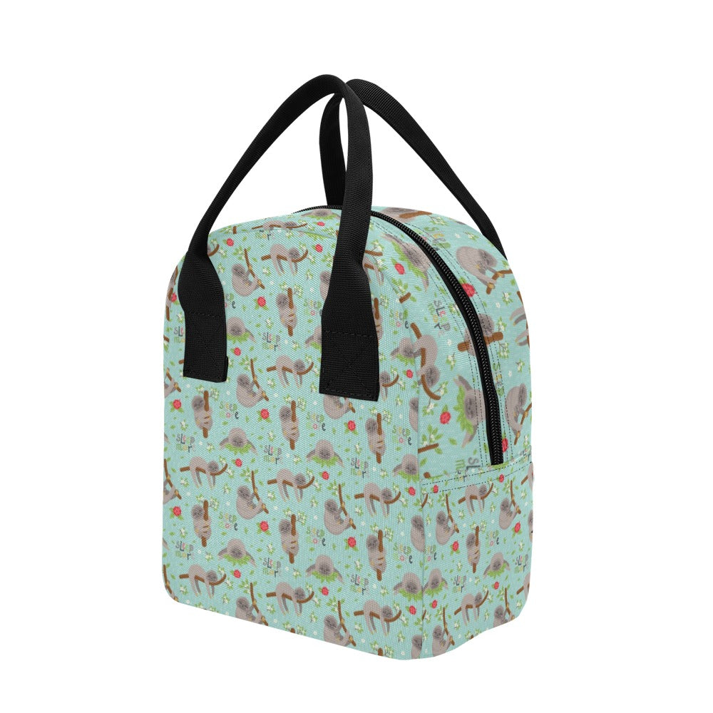 Sloth Print Design LKS305 Insulated Lunch Bag