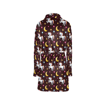 Unicorn Moon Star Women's Fleece Robe