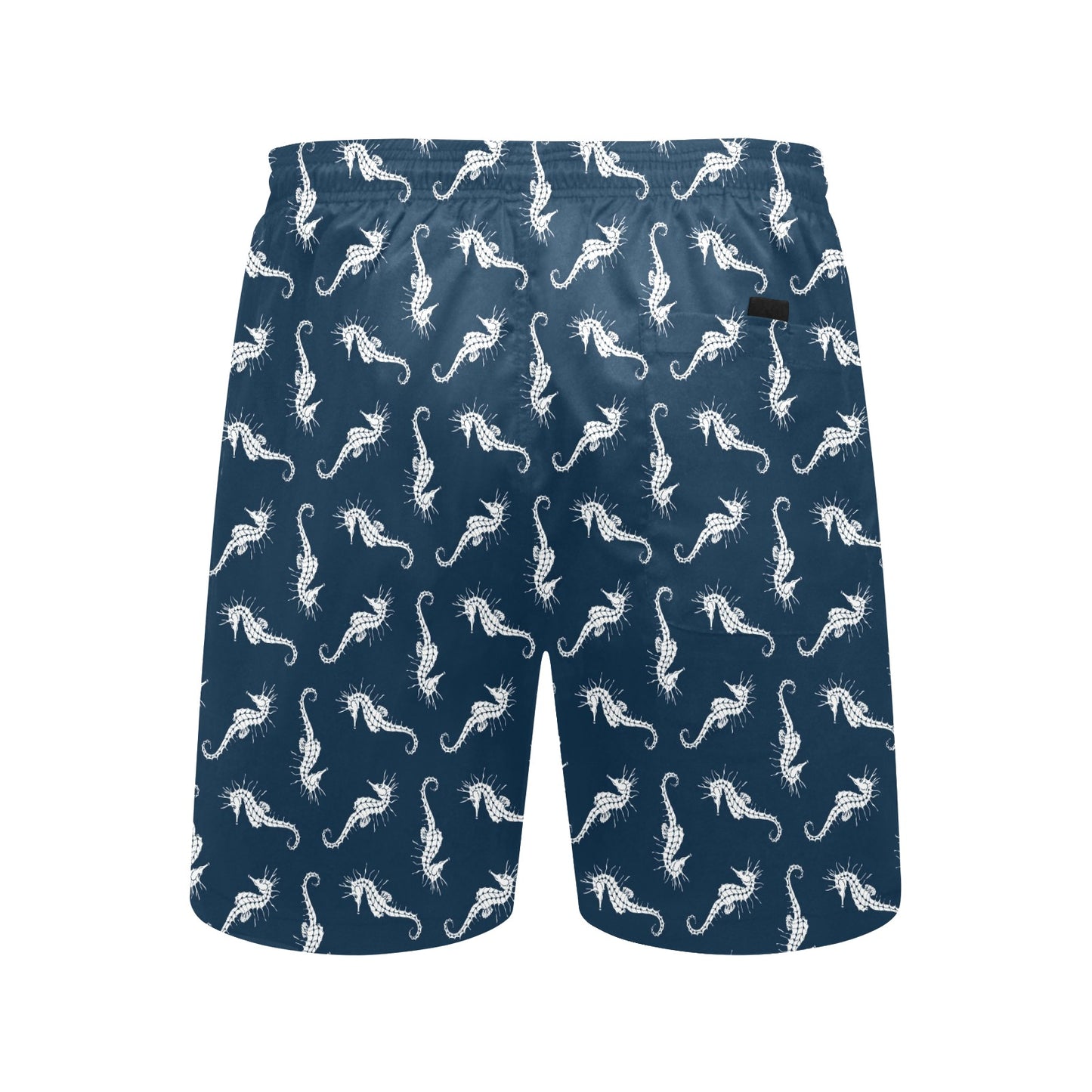 SeaHorse Print Design LKS402 Men's Swim Trunks Beach Shorts