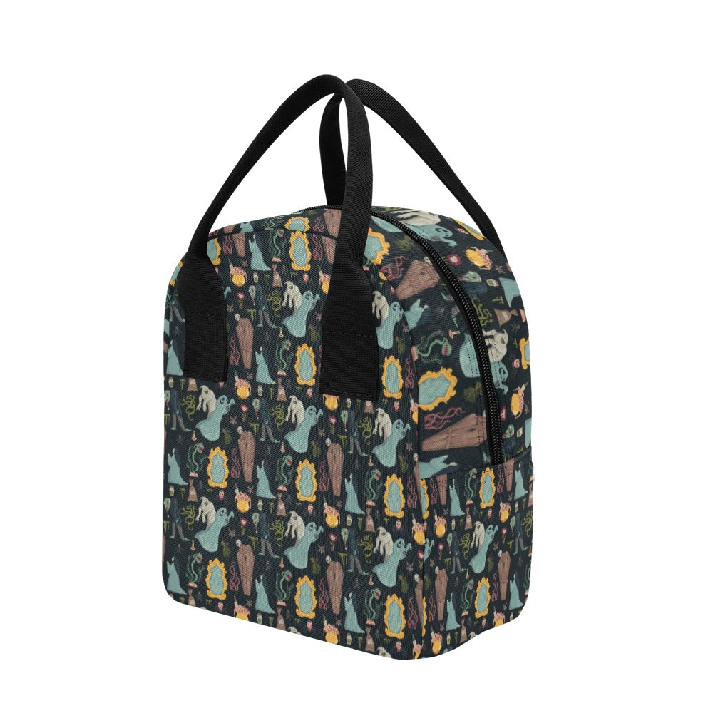 Creepy Print Design LKS303 Insulated Lunch Bag