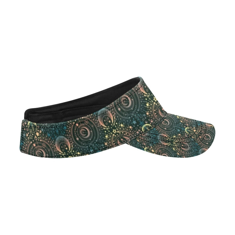 Sun Moon Print Design LKS307 Unisex Sun Visor